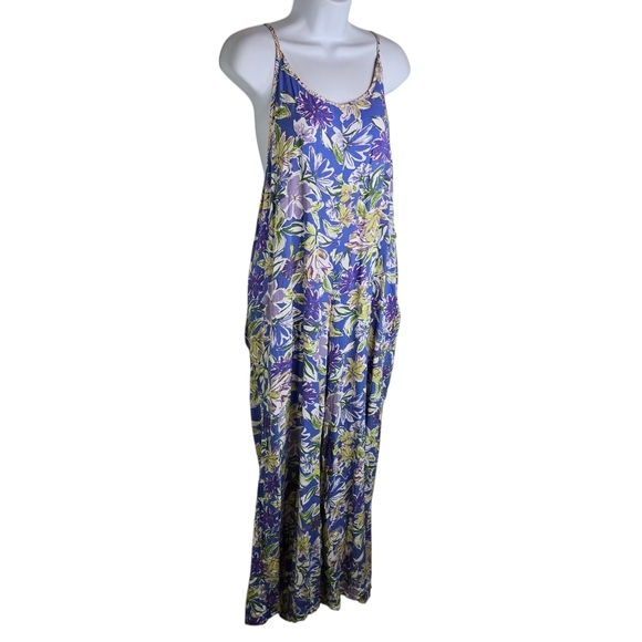 1.4.3 Story By Line Up Floral Sleeveless Jumpsuit - Picture 1 of 7